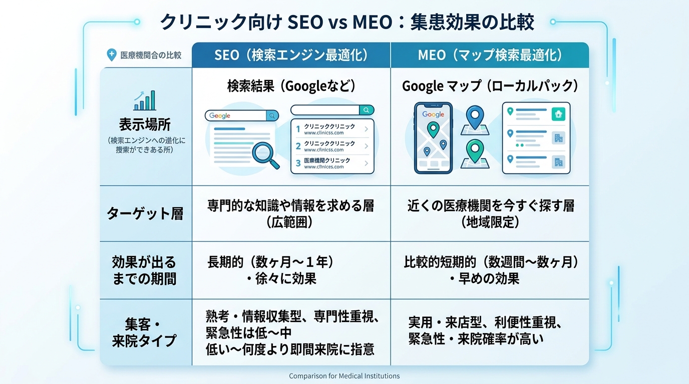 クリニックの院長がパソコンで口コミ返信を確認している場面。清潔感のある診察室や院長室。真剣な表情で画面を見ている